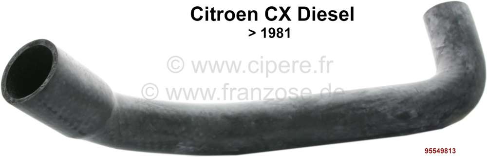 Sonstige-Citroen - CX, radiator hose down (connection on metal tube). Suitable for Citroen CX Diesel, before 