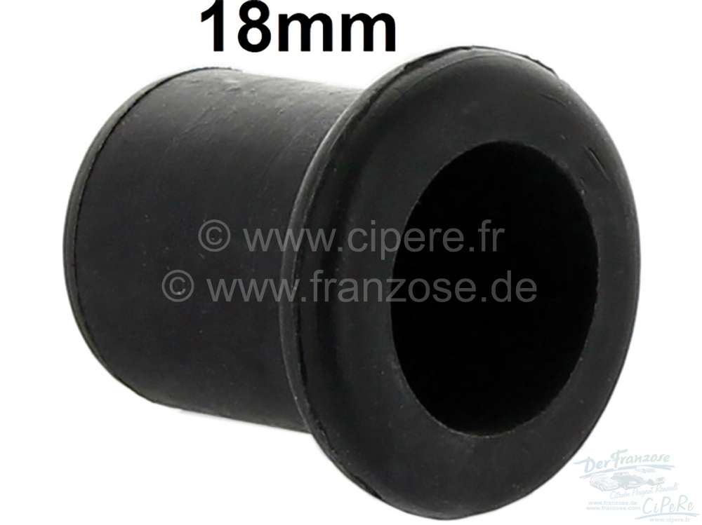 Citroen-DS-11CV-HY - End cap rubber. 18mm inside diameter. E.G., for plugging water pumps or heater radiator co
