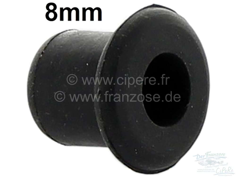 Citroen-2CV - End cap rubber. 8mm inside diameter. E.G., for plugging water pumps or heater radiator con