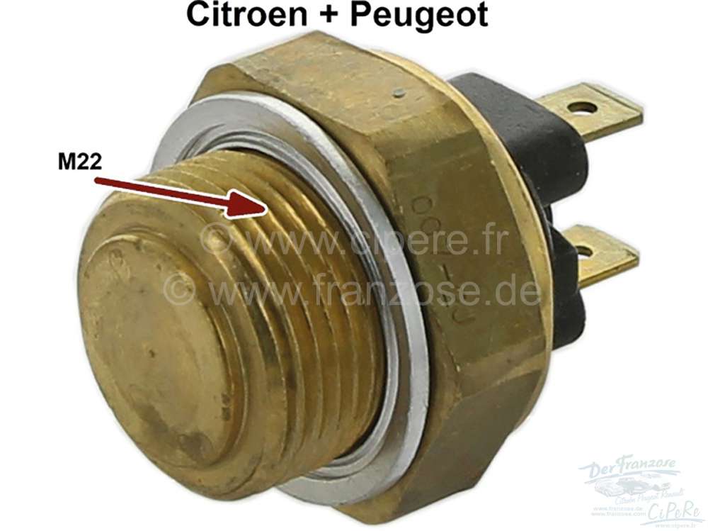 Citroen-DS-11CV-HY - temperature switch coolant CX 1985ccm (engine M20/616, 829A5,M22) 2165ccm (M22/617) 2347 (
