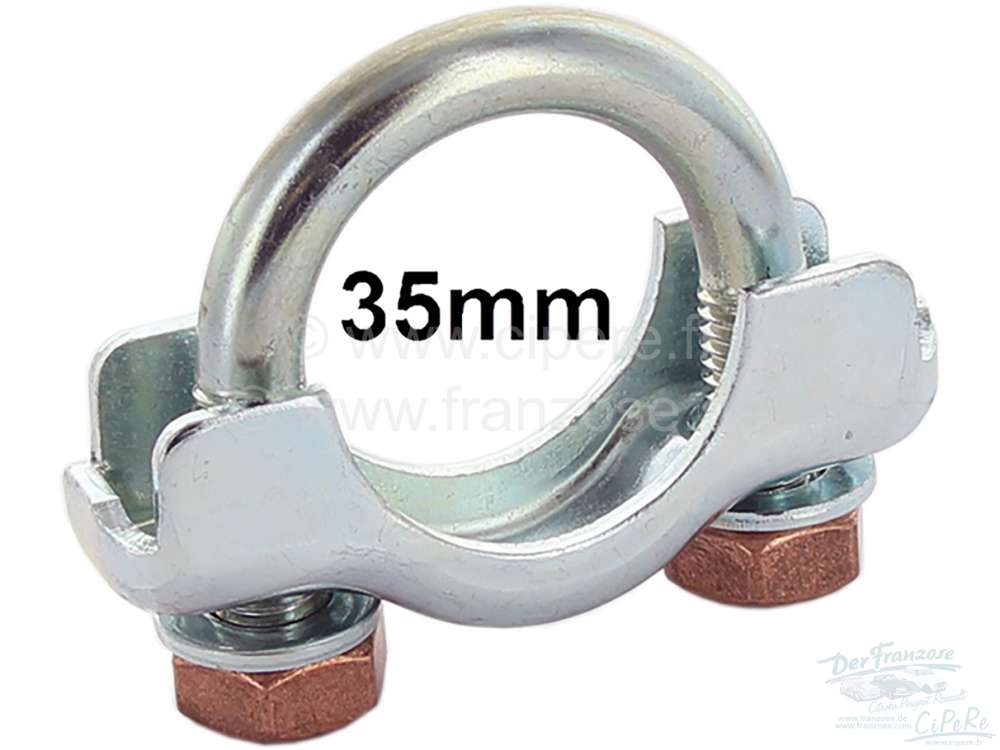 Peugeot - Exhaust clip 35mm (clamp clip),