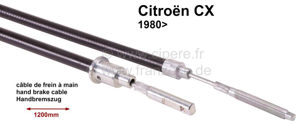 Sonstige-Citroen - Handbrake cable CX 80>  left 1200mm95492972