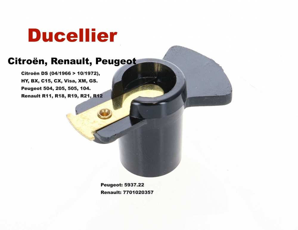 Alle - Ducellier, distributor arm. Suitable for Citroen DS (from year of construction 04/1966 to 