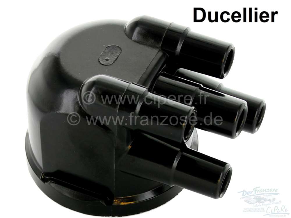 Citroen-2CV - Ducellier, distributor cap (D801), lateral ignition cable outlet. Suitable for Citroen DS,