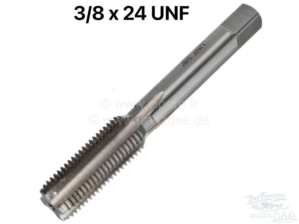 Citroen-2CV - Tap UNF 3/8 x 24 (single-cut tap). The thread is often found on brake parts such as wheel 