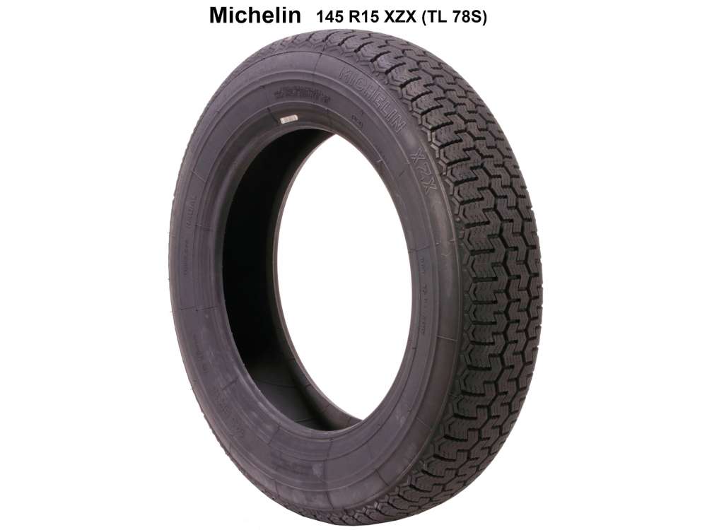Citroen-2CV - Tire 145 R15 XZX (tl 78S). Manufacturer Michelin. Suitable for Citroen GS, GSA. Renault Da
