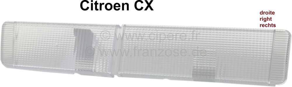 Sonstige-Citroen - CX, turn signal cap in front on the right. Color: white-white. Suitable for Citroen CX 2 (