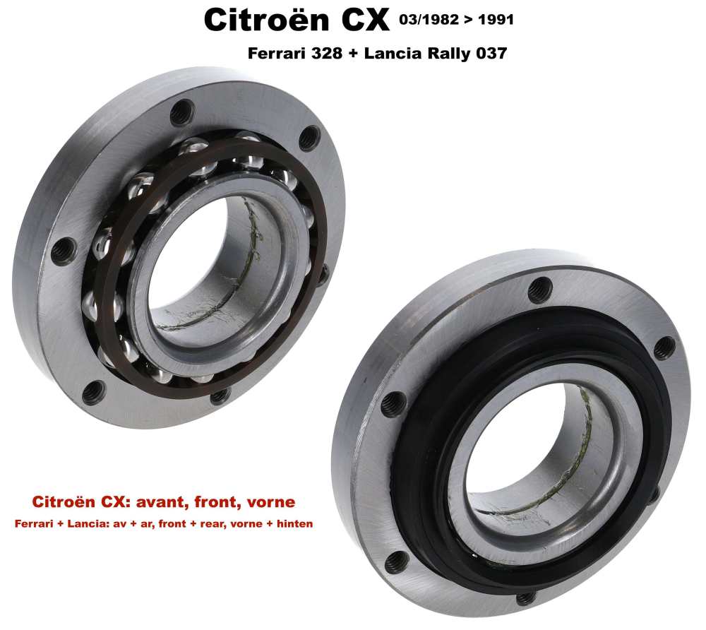 Sonstige-Citroen - Front wheel bearing set for Citroen CX. Fitted from 03/1982 to 1991. Made in Spain. This w