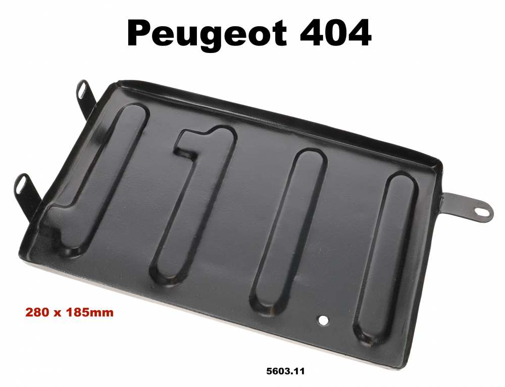 Peugeot - P 404, battery tray (battery holder). Suitable for Peugeot 404. Or. No. 5603.11
