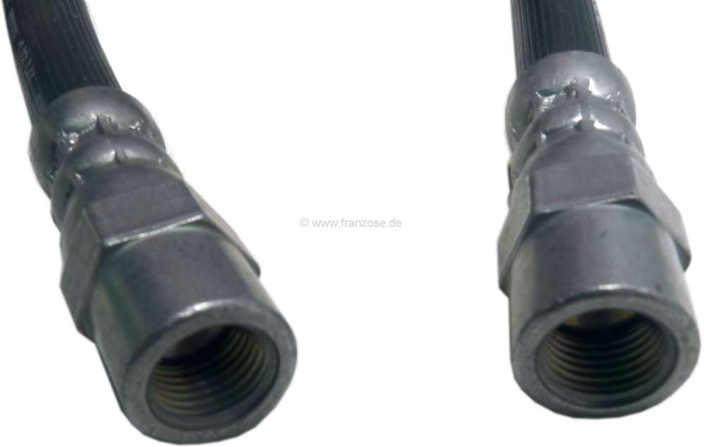 Alle - Simca 900/1000/1100/1200, brake hose rear. Port M10 female thread both  sides. 330mm lengt