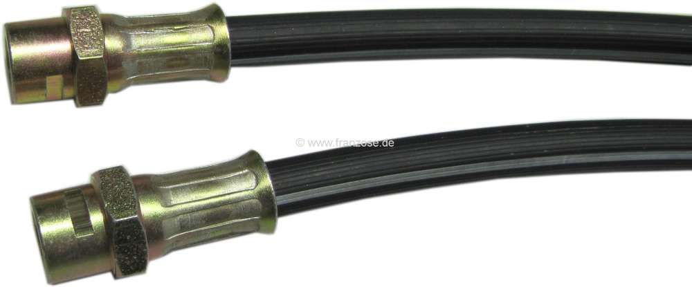 Alle - Simca 900/1000/1200, brake hose in front + rear fitting. Connection  3/8 inch 24h. 316mm l