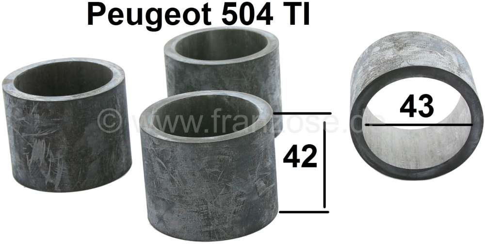 Peugeot - P 504, inlet rubber (4 fittings) intake manifold. Suitable for Peugeot 504 Injection. (4 l
