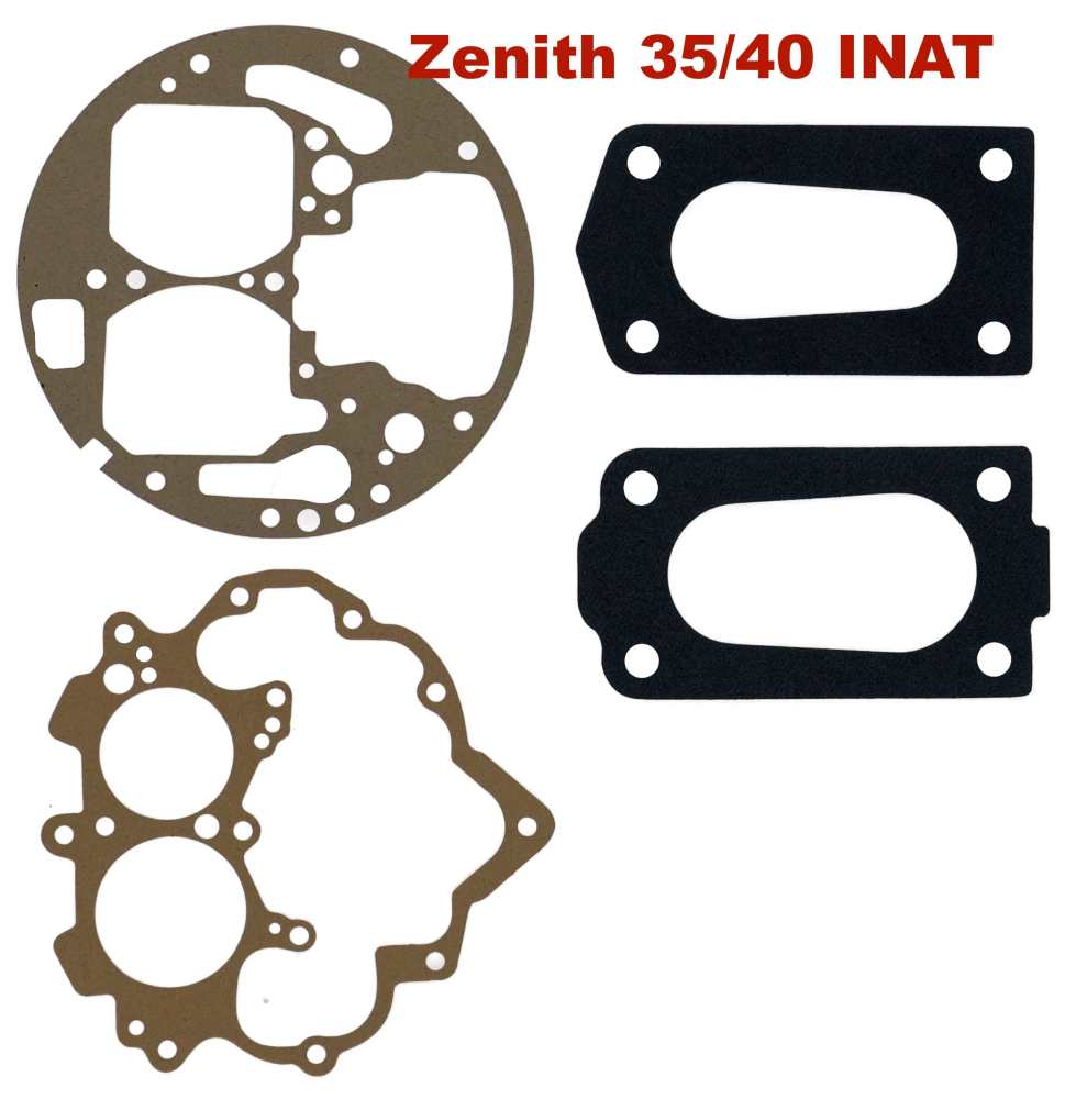 Peugeot - P 504/505, Carburetor sealing set Zenith 35/40 INAT. Suitable for Peugeot 504 GL/GR. Peuge