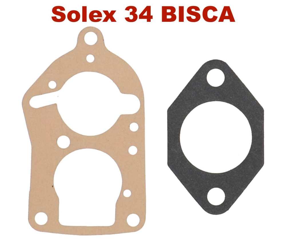 Peugeot - P 504/505, Carburetor sealing set Solex 34 BISCA. Suitable for Peugeot 504 GL/GR. Peugeot 