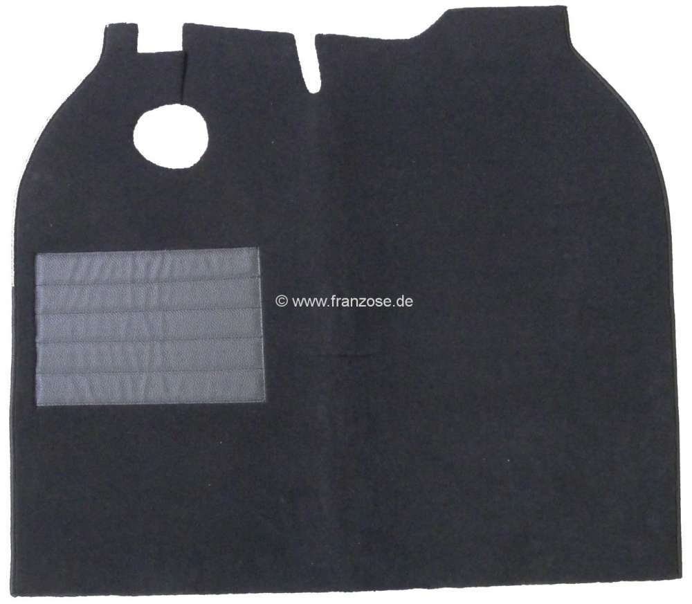 Peugeot - Carpet mat black for Peugeot 204 Cabrio. (the carpet set in a 204 Cabrio consists only of 