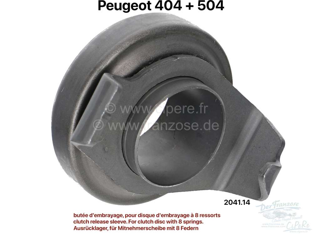 Peugeot - P 404/504, clutch release sleeve for Peugeot 404 gasoline + diesel, from year of manufactu