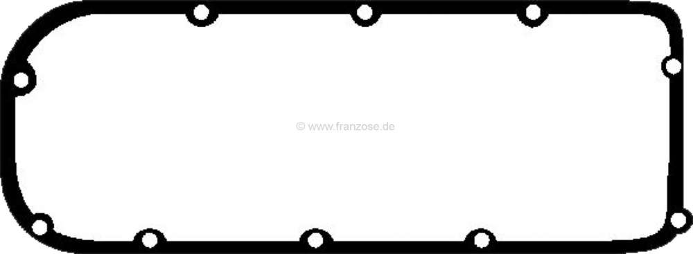 Renault - P 504 V6/R30, valve cover gasket on the left, for Peugeot, Renault V6, with valve cap from