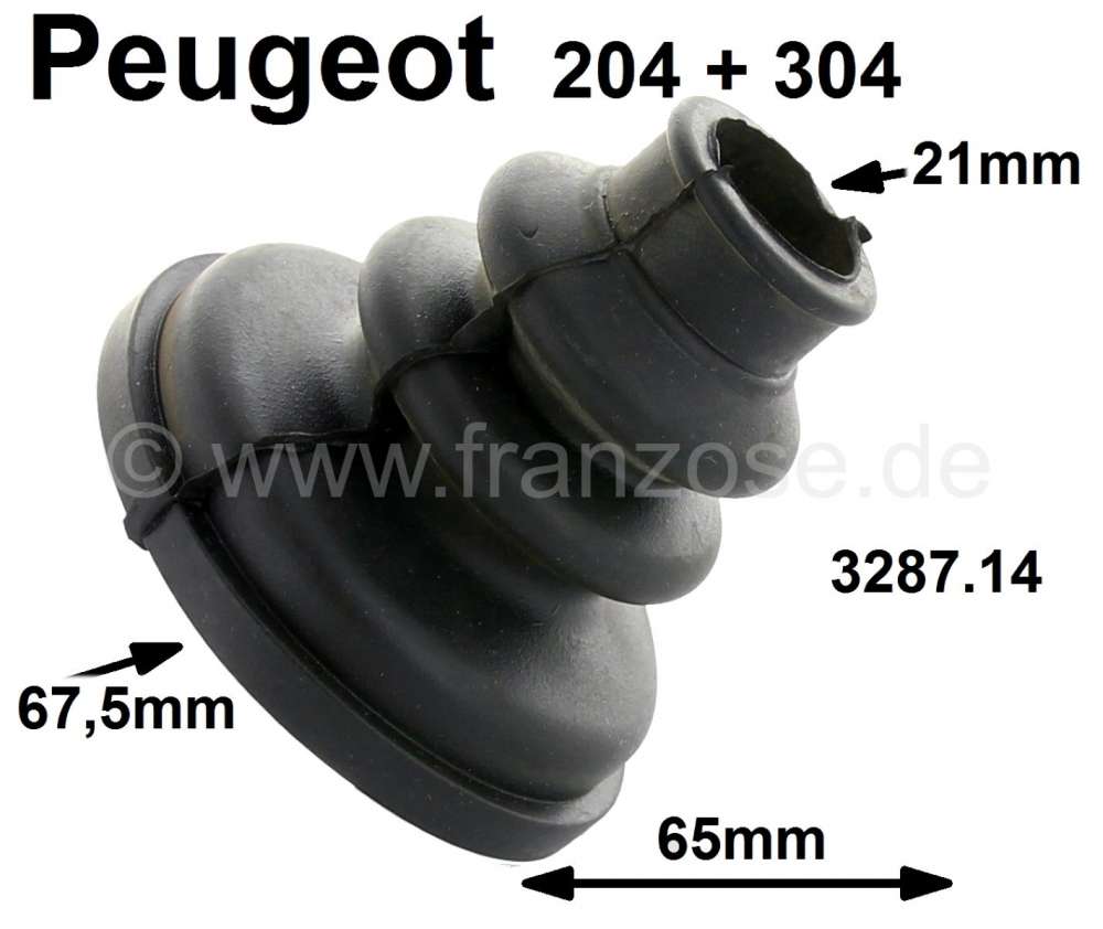 Peugeot - P 204/304, collar drive shaft gearbox side. Suitable for Peugeot 204 + 304. Diameter: 21mm