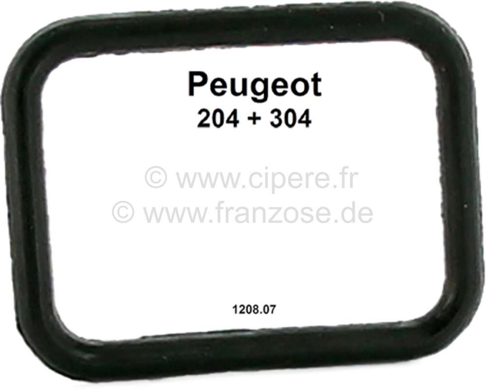 Peugeot - P 204/304, water pump seal. Angularly, from rubber. The seal is behind the assembly plate 