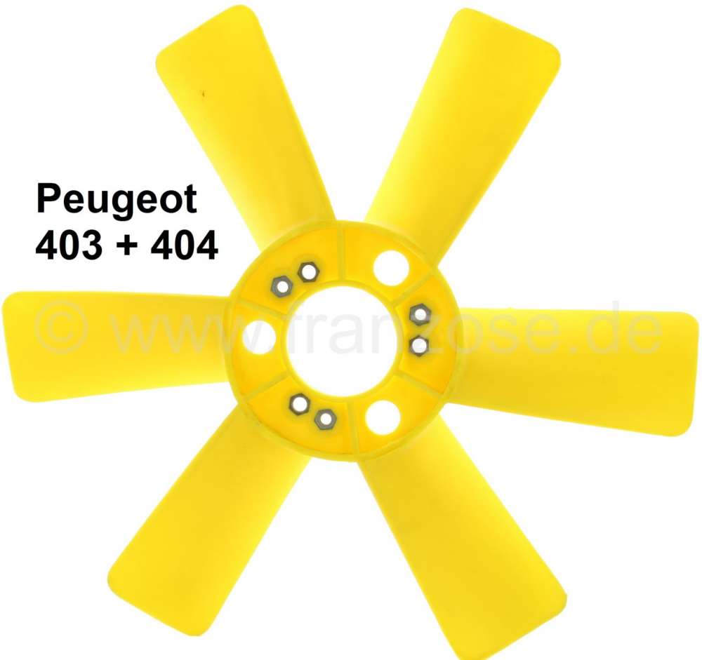 Peugeot - P 403/404/504, fan blades for Peugeot 403 + Peugeot 404, Peugeot 504 TI 2.0L (with very mi