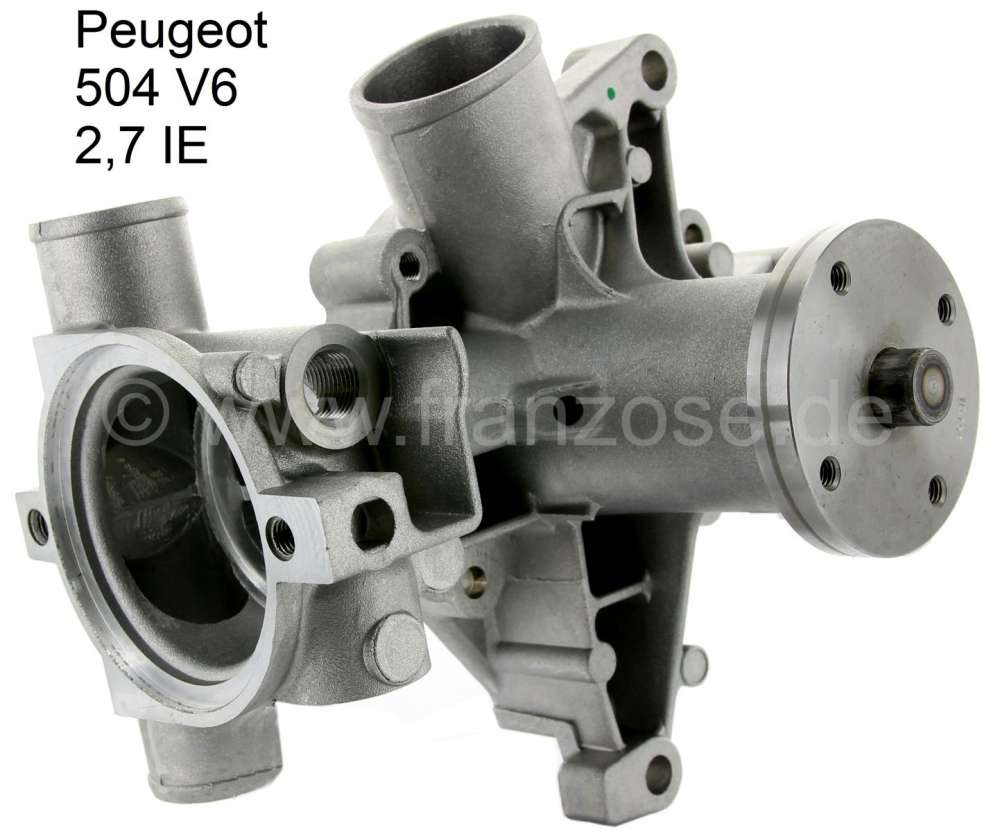 Citroen-2CV - P 504 V6, water pump for Peugeot 504 V6 2.7 IE. Peugeot 604 V6 IE. Renault R30 IE. This wa