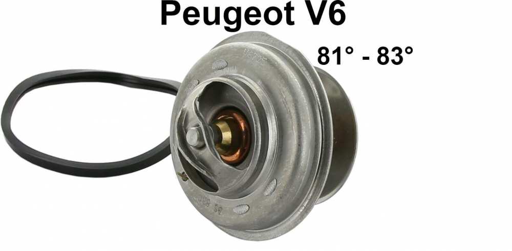 Renault - Thermostat 81°-83°. Suitable for Peugeot 504 V6 (2664cc), Coupe + Cabriolet. Renault R30