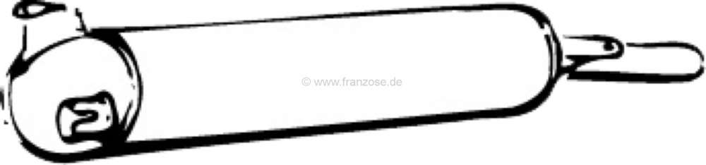 Peugeot - P 305, exhaust rear silencer. Suitable for Peugeot 305 I + II (all engines). Or. No. 1724.