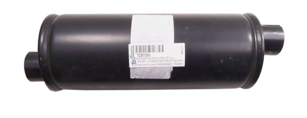Peugeot - P 404 BA7, silencer centrically. Suitable for Peugeot 404 U6 with BA7 gearbox.