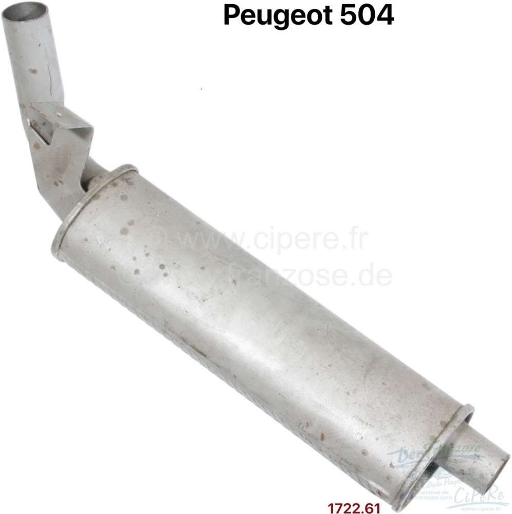 Renault - P 504, silencer center. Suitable for Peugeot 504, of year of construction 08/1978 to 06/19