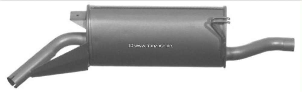 Peugeot - P 505, exhaust rear silencer. Suitable for Peugeot 505 (petrol GR/GL/SR). Of year of const