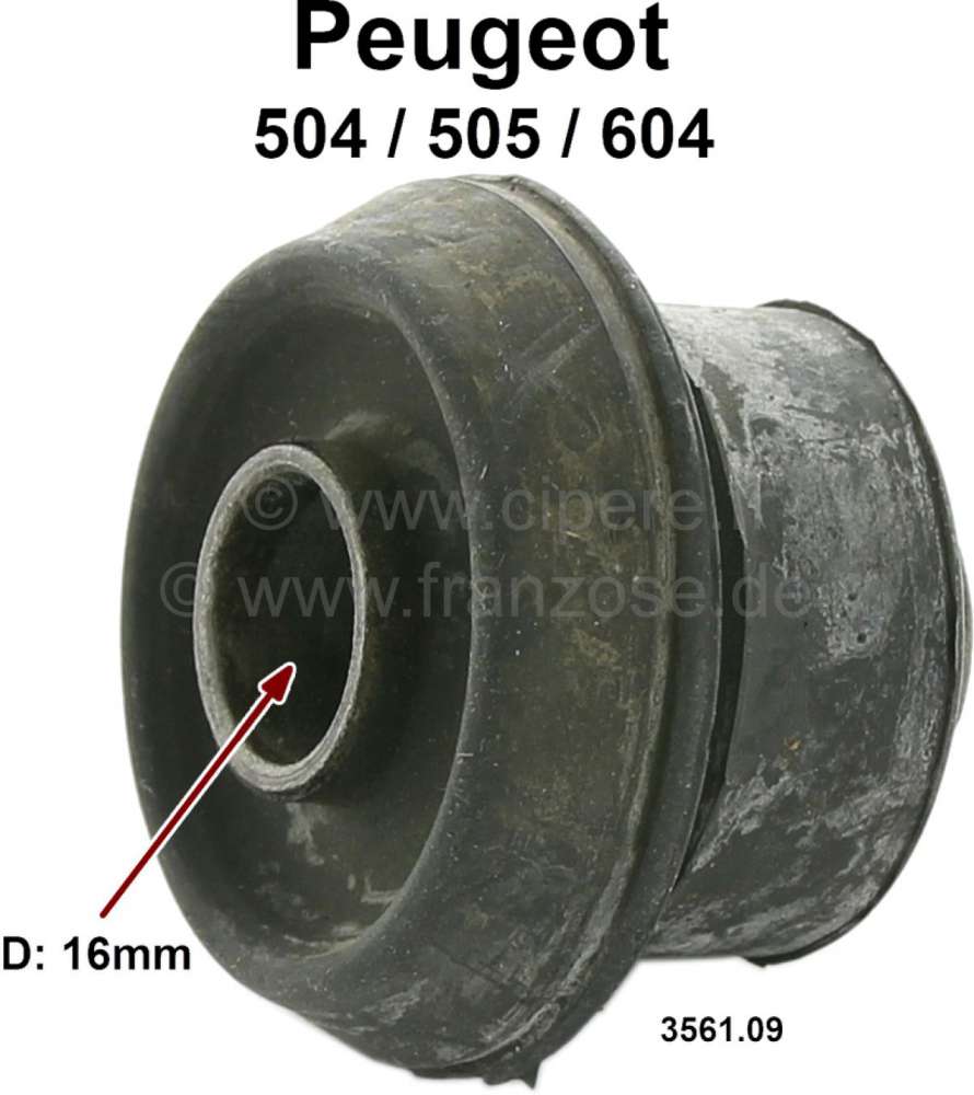 Renault - Mounting bush wishbone for the front  axle, for Peugeot 504 from 07/1968 to 02/1971, for P