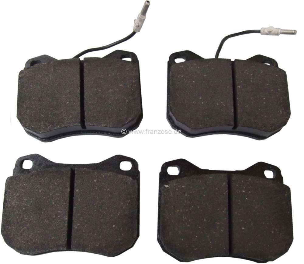 Peugeot - P 504/505, front brake pads, TEVES (ATE) system, with wear indicator. Width 89,5 / height 