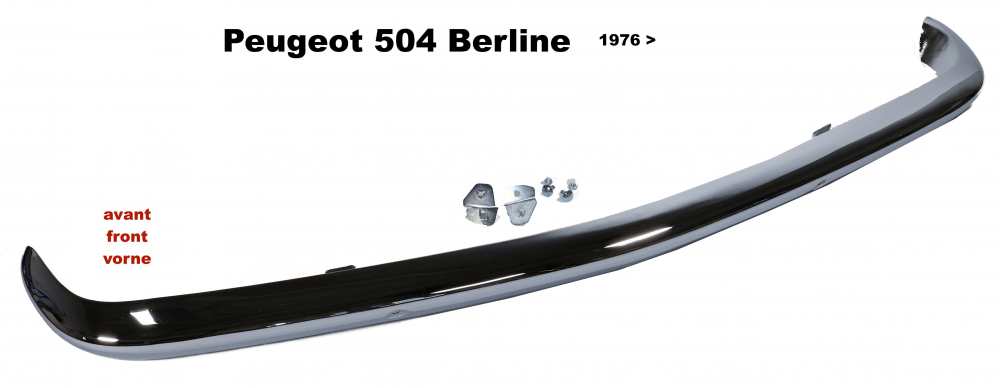 Peugeot - P 504, front bumper Peugeot 504 saloon, from year of construction 1978.