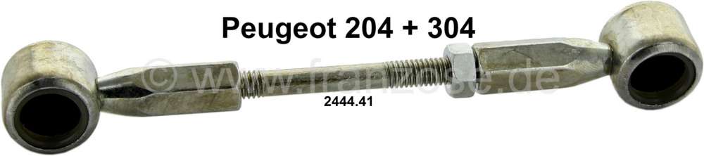 Citroen-2CV - P 204/304, gear lever (tie bar) for the gear shift change in the middle (on the floor). Fo