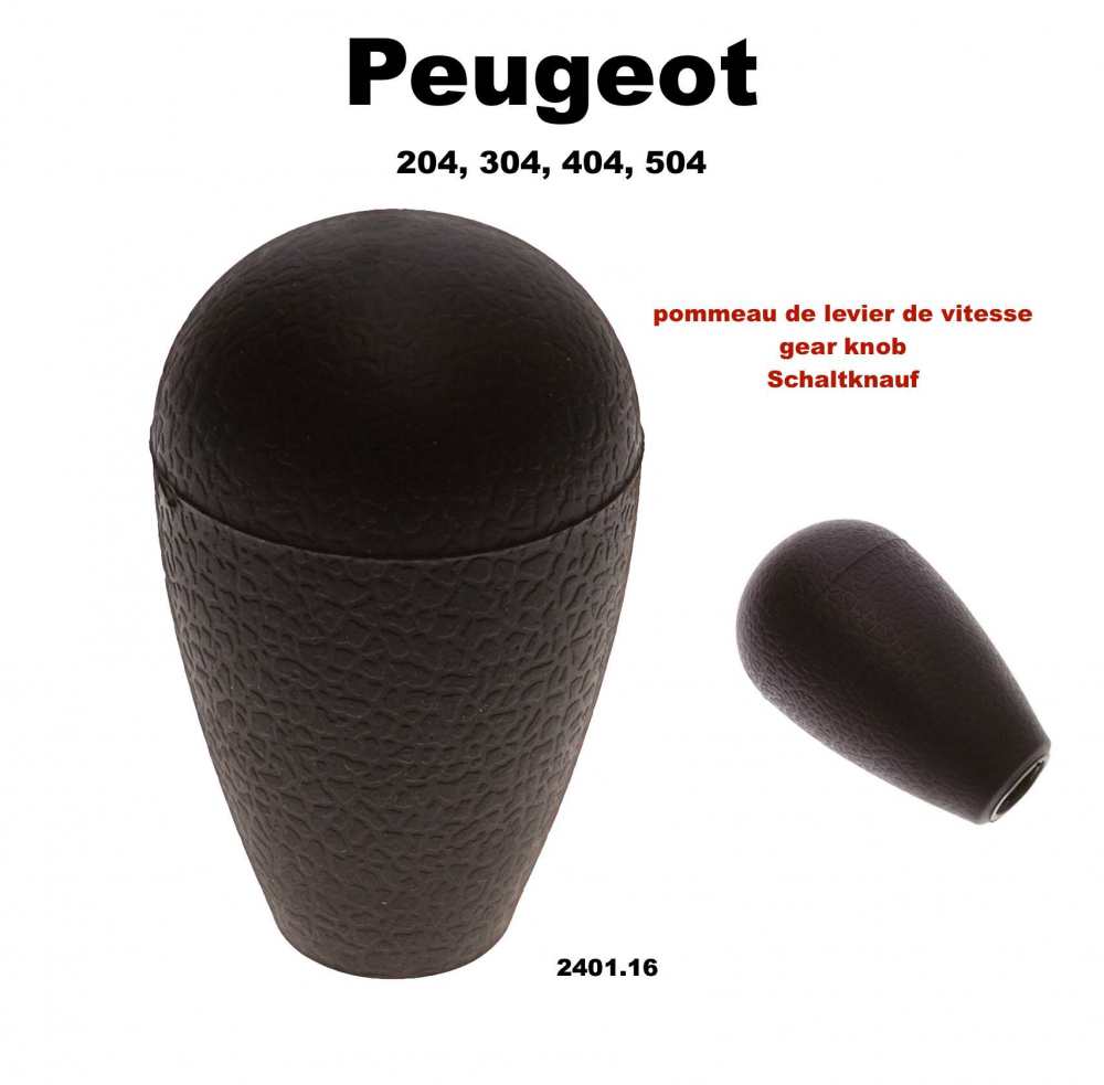 Peugeot - P 204/304/404/504, gear knob for steering wheel gear change. Please note: this is the rubb