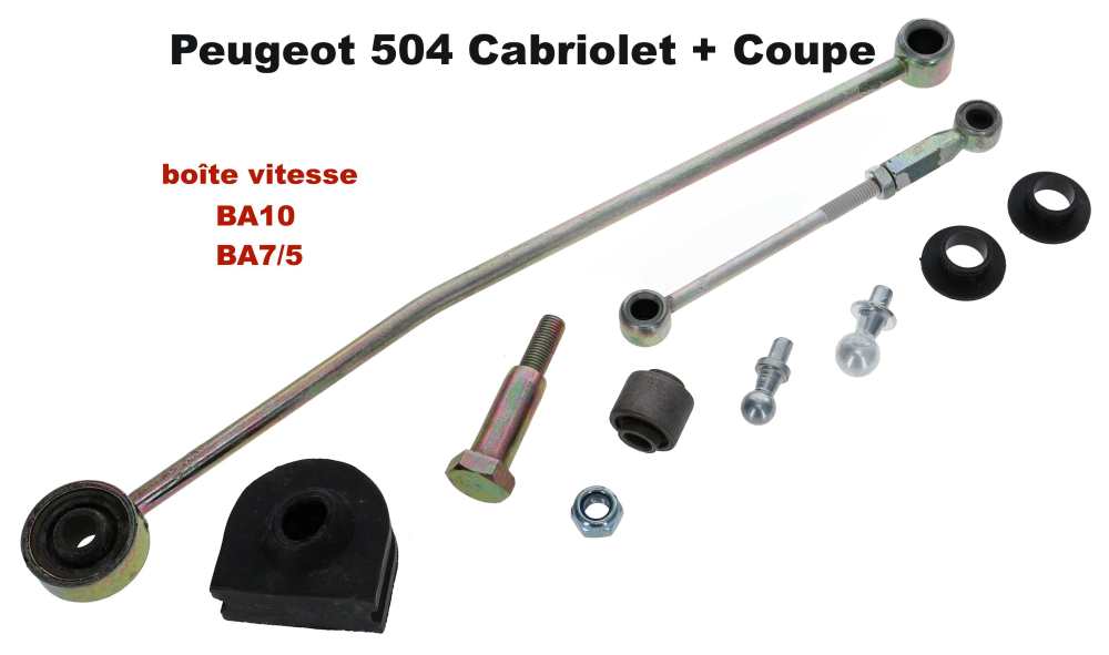Peugeot - P 504, gearshift linkage repair kit Peugeot 504 V6 (convertible + coupe) with BA10/ gearbo