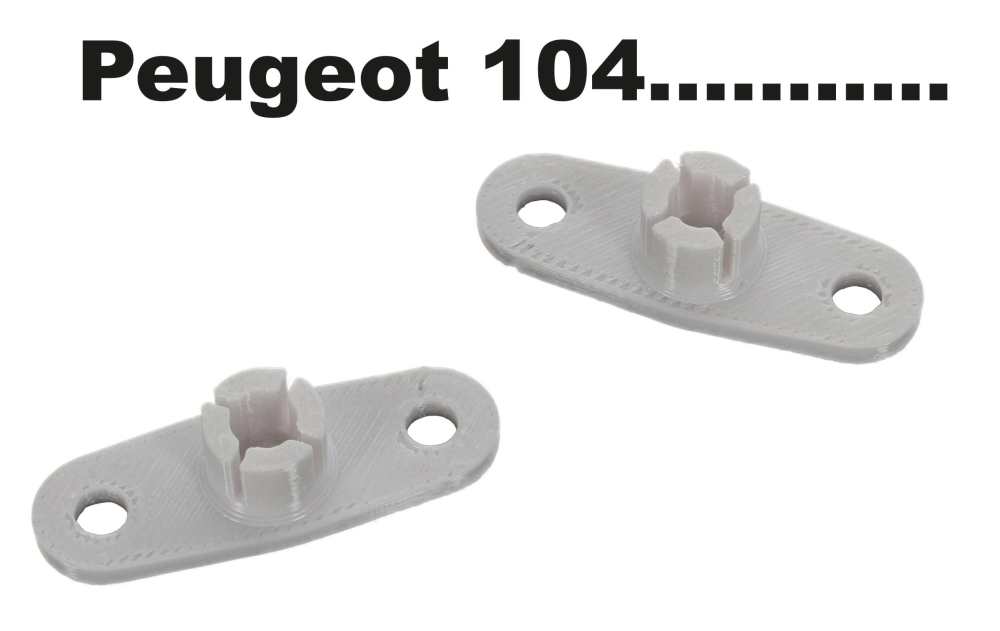 Peugeot - P 104, plastic bracket (mounting) for the headlight stud bolts with ball head (for 5mm bal