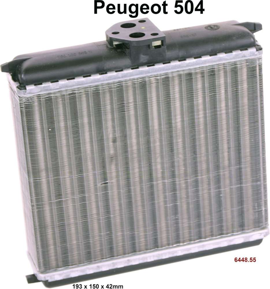 Peugeot - P 504, heater radiator. Suitable for Peugeot 504. Wide one: 193mm. Height: 150mm. Heavy on