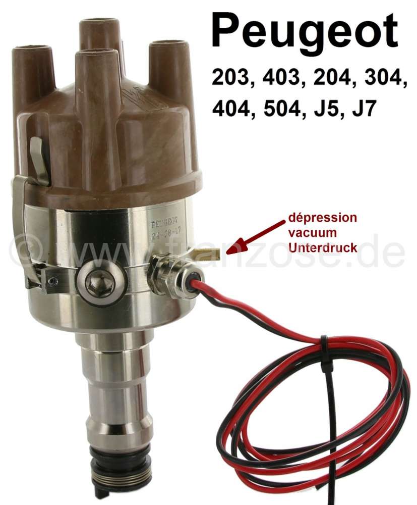 Peugeot - Electronic ignition (complete distributor). Suitable for Peugeot 203, 403, 204. 304. 404 (