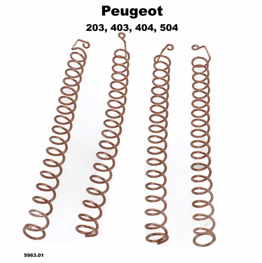 Peugeot - Spark plug extension spring (set of 4). Made of copper (better conductivity). Length: 165m