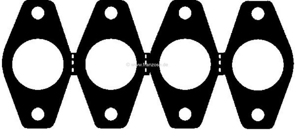 Renault - P 204/304/305, inlet - exhaust elbow seal. Suitable for Peugeot 204, 304, 305. For engines
