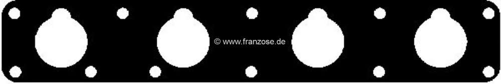 Peugeot - P 504, intake manifold seal for Peugeot 504. 1,8L + 2,0L. Carburetor + injection engines. 