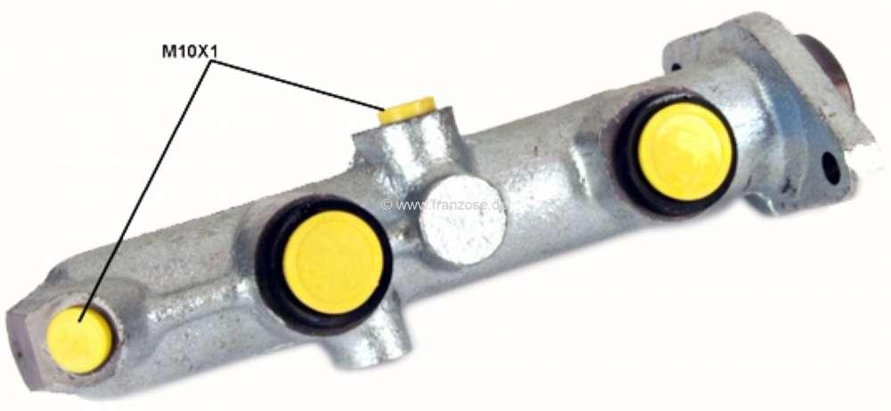 Peugeot - main brake cylinder, two circle P. 304,204, piston 19,05mm, system Bendix 460172. Made in 