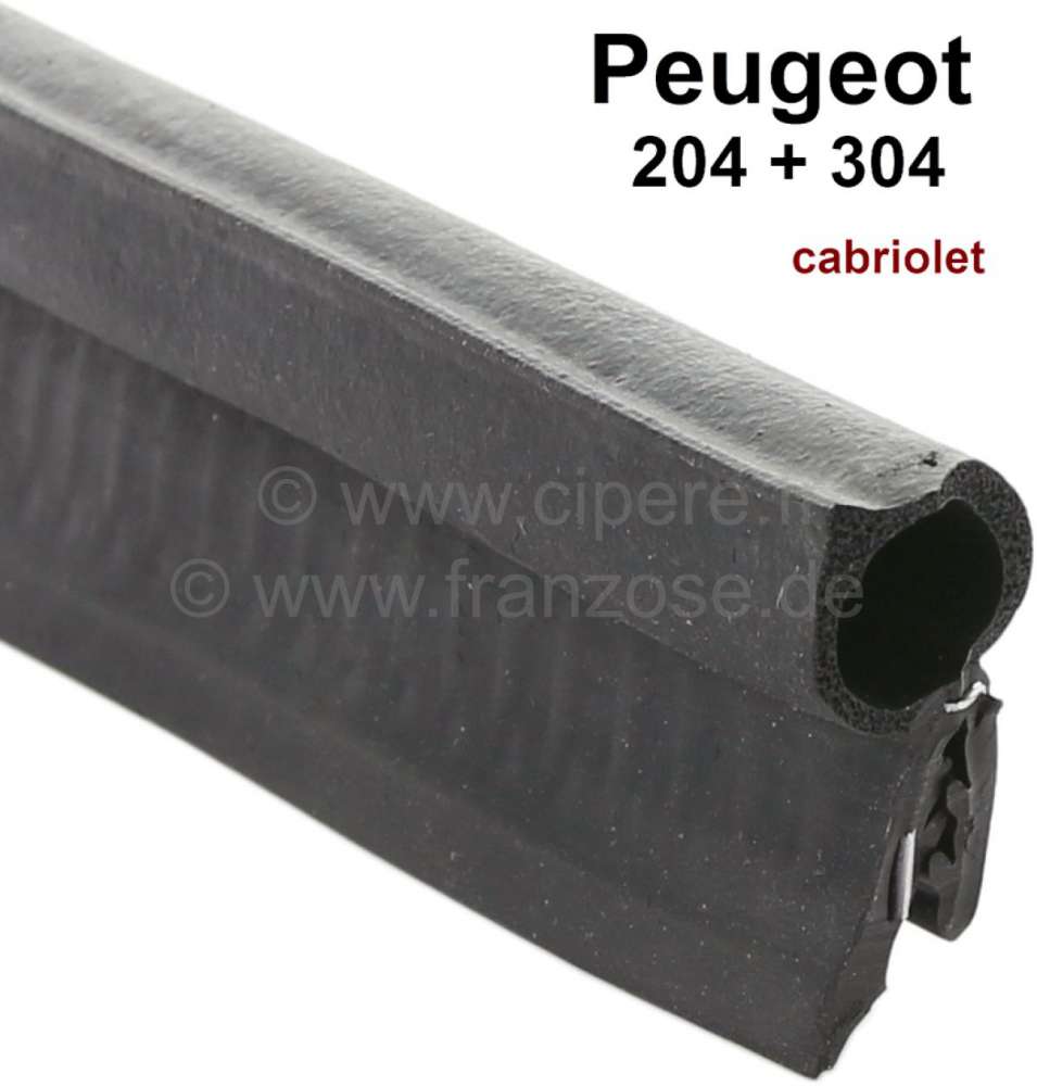 Renault - P 204/304, seal (spare type) for the luggage compartment lid. Suitable for Peugeot 204 Cab