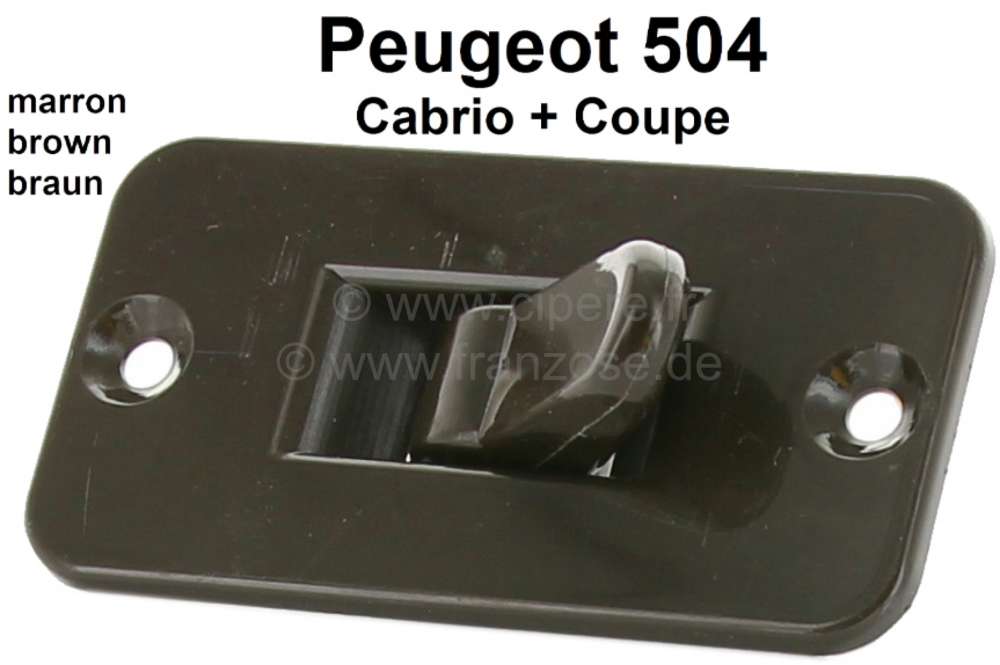 Peugeot - P 504C, door handle lock lever (inside) completely mounts. Suitable for Peugeot 504 Cabrio