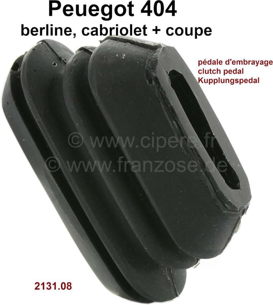 Peugeot - P 404, rubber seal for the clutch pedal in the engine front wall. Suitable for Peugeot 404
