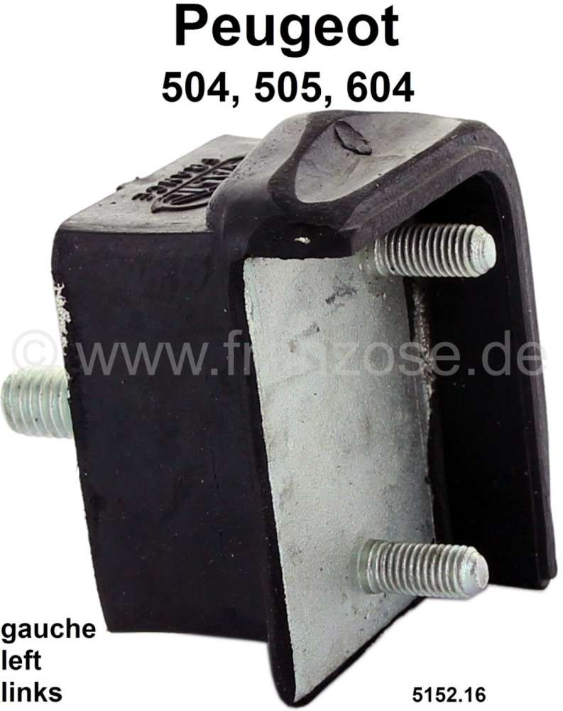 Alle - P 504/505/604, mounting (fixture) rear axle, on the left (rubber metal handle). Dimension: