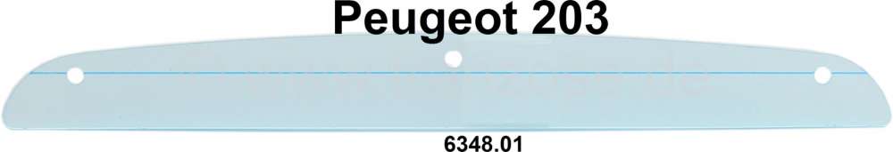 Peugeot - P 203, glass (synthetic) for license plate light (Typ2 + Typ3). Suitable for Peugeot 203. 