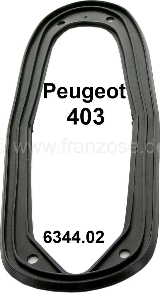 Peugeot - P 403, rubber under the tail lamp (per piece). Suitable for Peugeot 403. Or. No. 6344.02