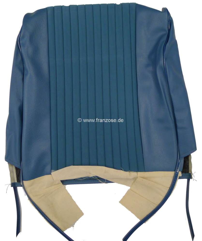 Citroen-2CV - P 204, cord - velvet turquoise 2172 - turquoise 3172, backrest cover in front on the right